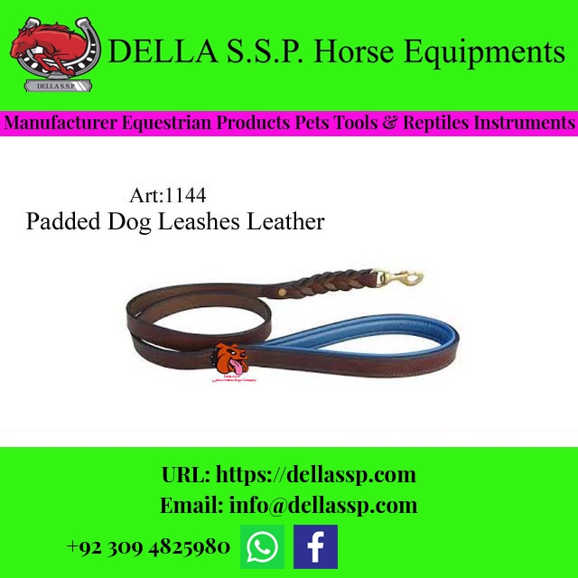 Padded Dog Leashes Leather